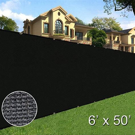 black metal and fabric privacy screen|Amazon.com: Black Privacy Fence Screen.